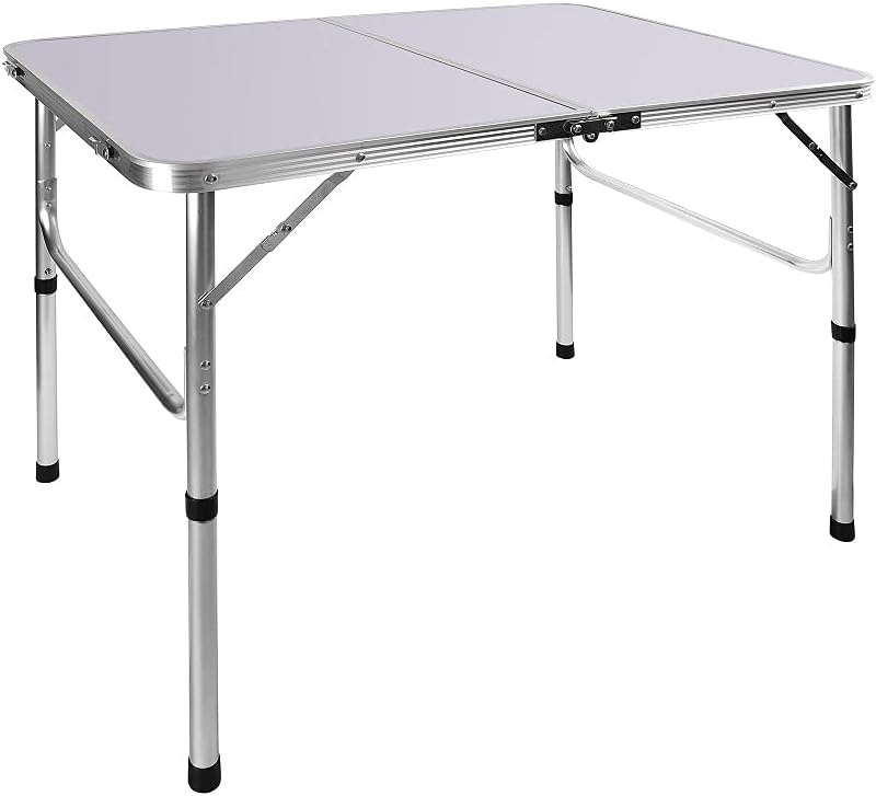 Lucn Zusammenklappbarer Camping-Picknick-Tisch für Garten, Party, Picknick, Grill, Esstisch, 90 cm,
