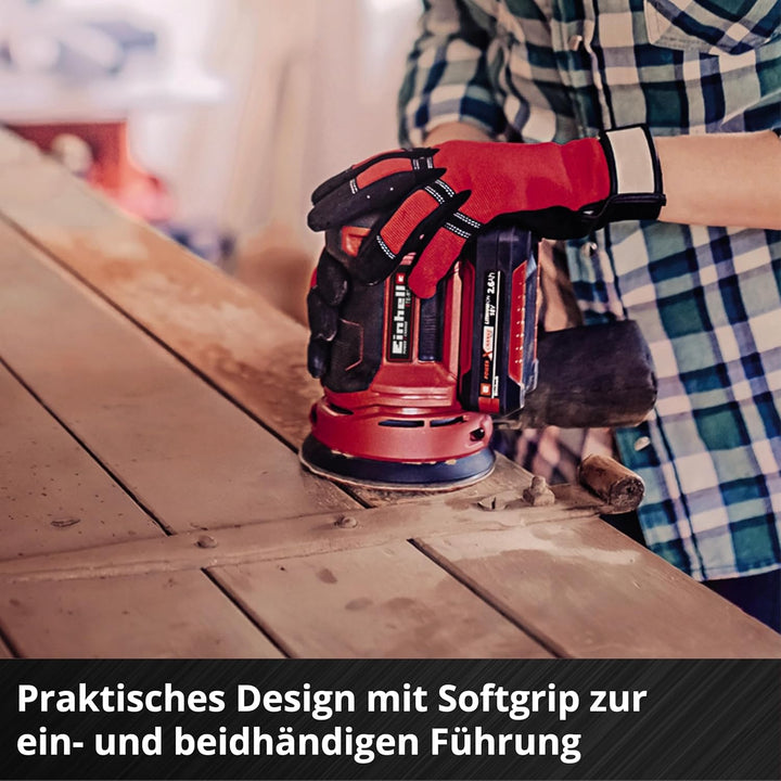 Einhell Akku Exzenterschleifer TE-RS 18 Li Power X-Change (Lithium Ionen, 18 V, Schleifteller-Ø 125