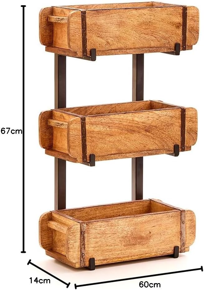 Die Stadtgärtner Set: 6 Ziegelformen mit 2 Ständern | Halterungen für Ziegelformen | Kräuterkiste mi