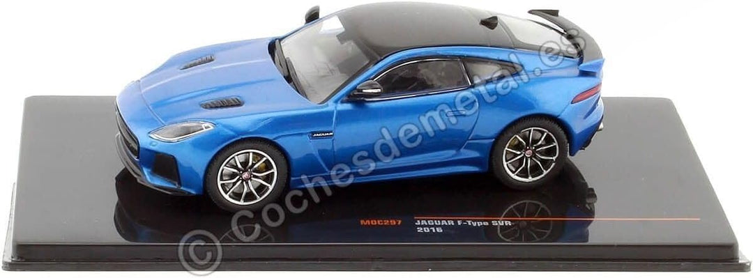 Ixo Jaguar F-Type SVR 2016 blau Modellauto 1:43 Models