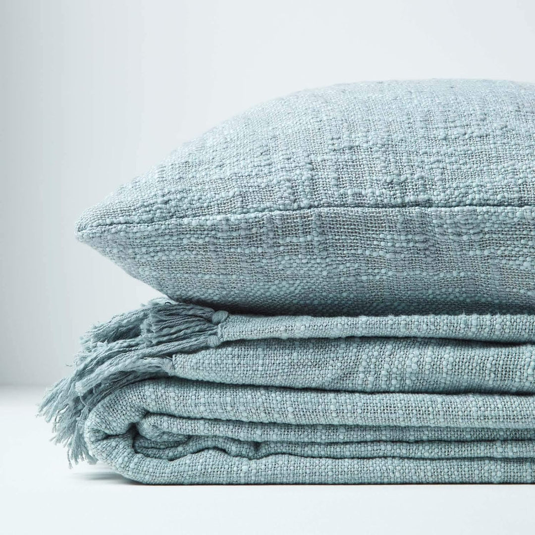 Homescapes extra grosse Tagesdecke Nirvana, grau, Wohndecke/Sofaüberwurf aus 100% Baumwolle, 225 x 3