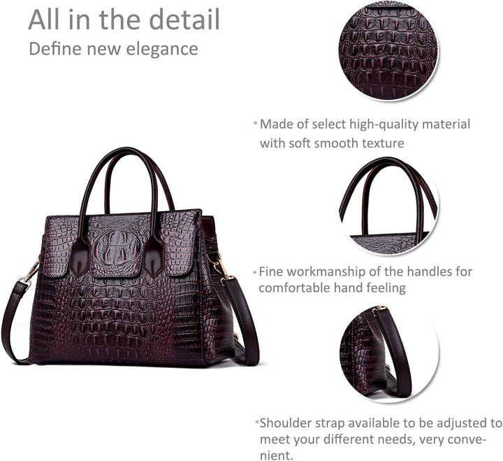 NICOLE &amp; DORIS Taschen Handtaschen designer taschen Krokodil Top umhängetasche luxuriöse ledertasche