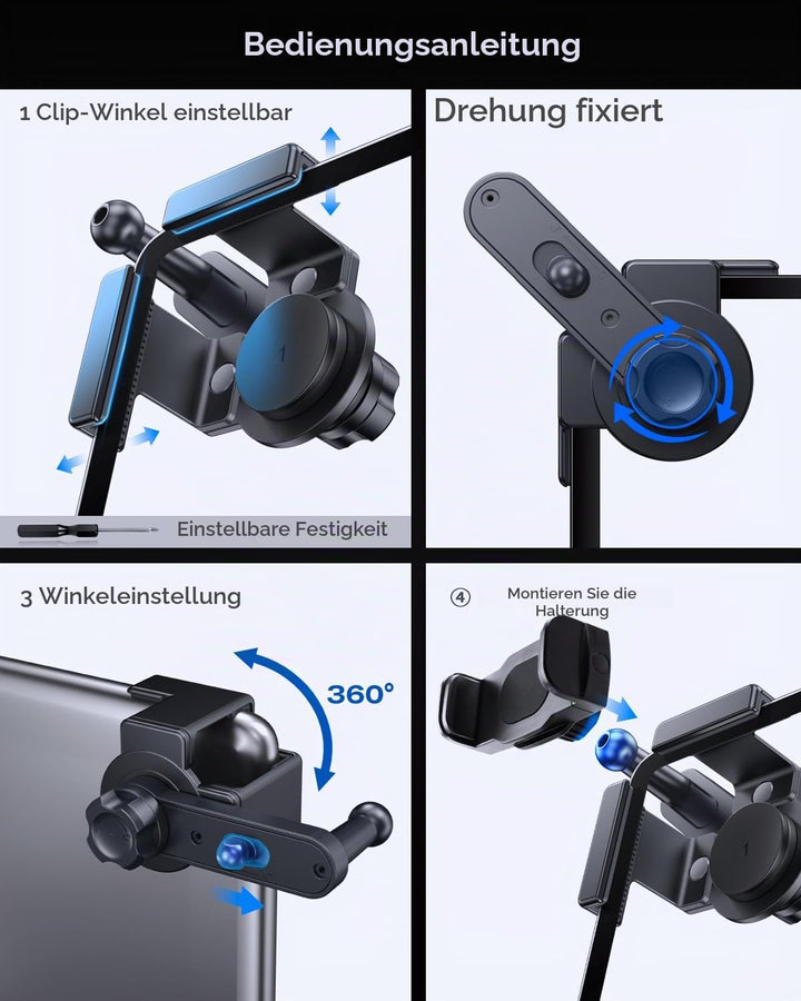 Handyhalterung für Cupr 12,9 Zoll Display, Cupra Formentor, Leon MK4, Born, Terramar 2024-2026 Mini