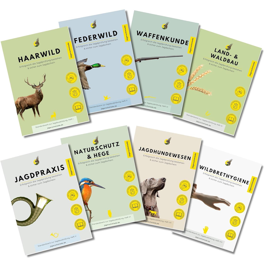 Jägerschmiede Lernhefte: Erfolgreich die Jagdprüfung bestehen & sicher zum Jagdschein – individuell,