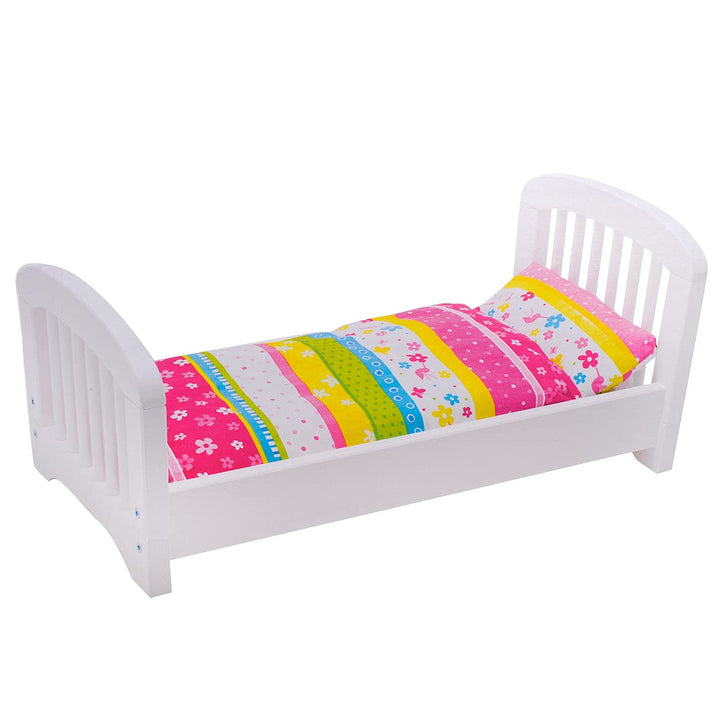 Goki 51596 Puppenbett mit Bettzeug, Susibelle