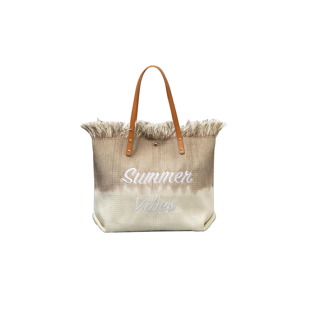 CORIOS Damen Canvas Handtasche Sommer Strand Tasche Böhmische Tote Beutel Grosse Schultertasche Casu