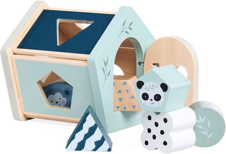 Eichhorn 100003819 - Steckbox Panda mit 6 verschiedenen Steckbausteinen, fördert Motorik und Formgef