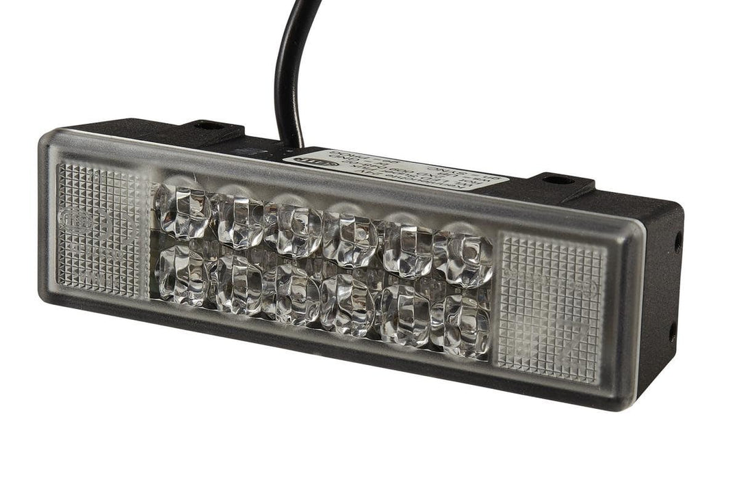 HELLA - LED-Blitz-Kennleuchte - WL-LED - 24V - rot - Schraubanschluss/Einbau - Kabel: 800mm - Stecke