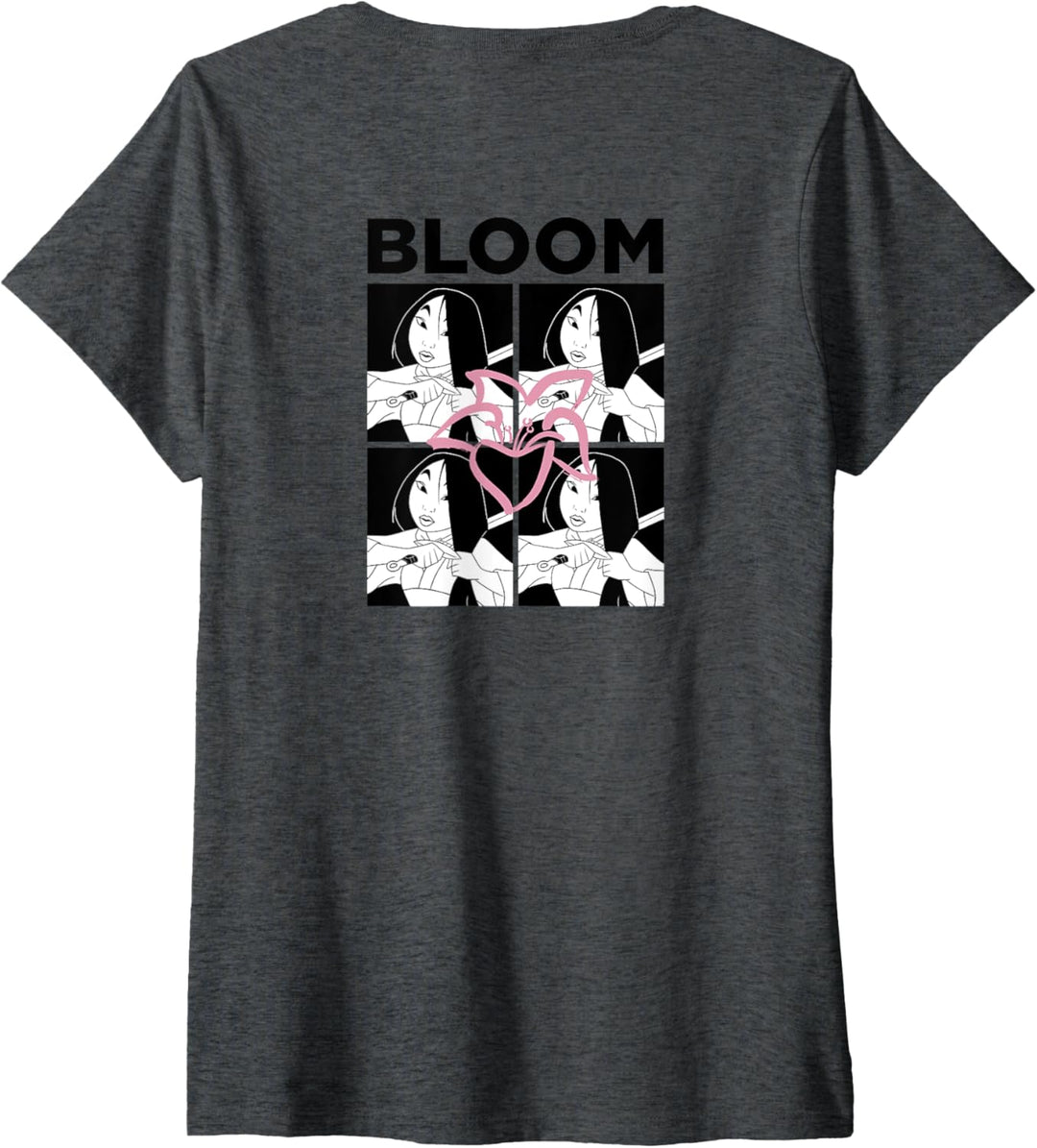Disney Mulan Bloom Pocket T-Shirt mit V-Ausschnitt