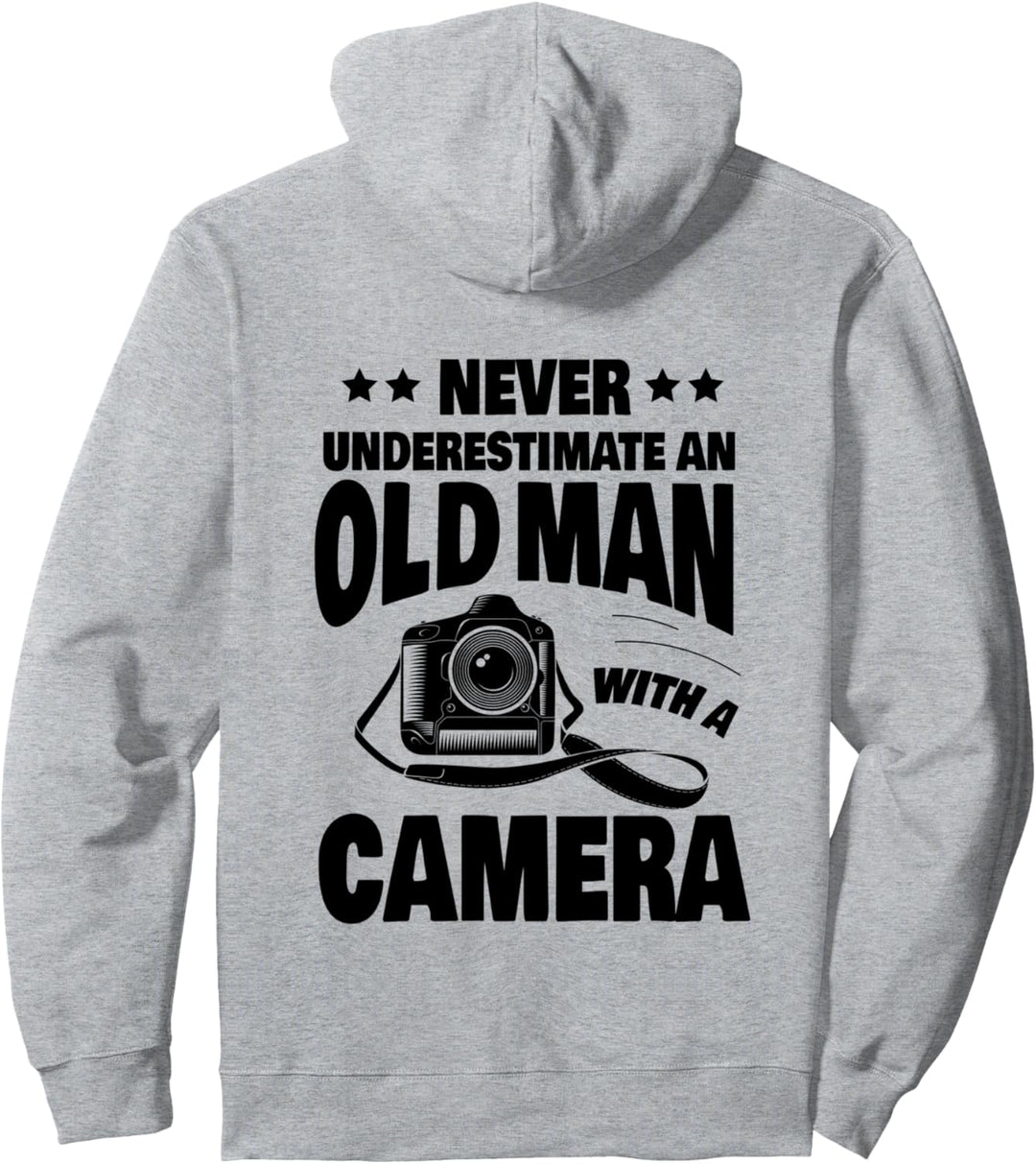 Unterschätze niemals einen alten Mann mit einem Kameradad Pullover Hoodie