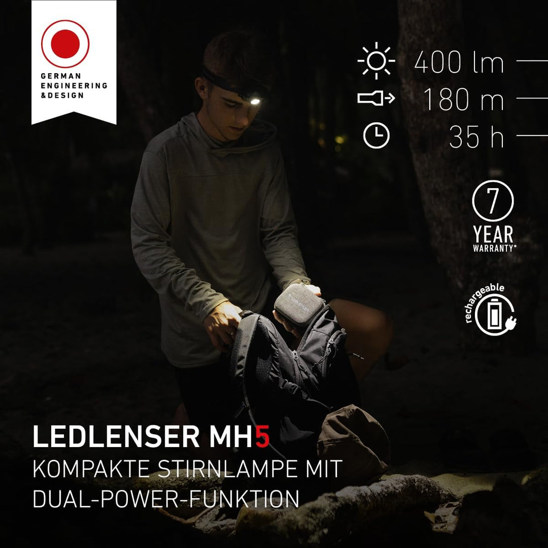 Ledlenser MH5 Black / Gray, Black / Gray