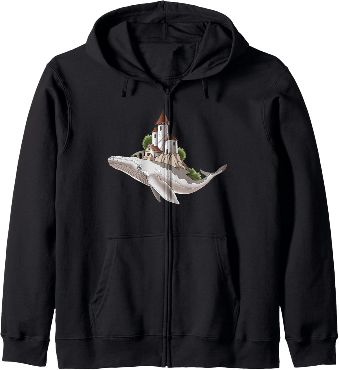 Segelstadt auf Wal Geschenk Meer Leben Ozean Kapuzenjacke