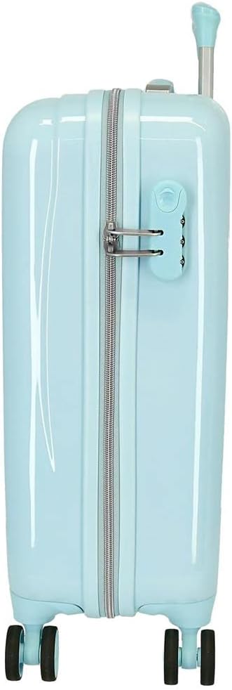 Disney Frozen Frosted Light Kabinentrolley, Blau, 38 x 55 x 20 cm, Hartplastik, seitlich, 34 l, 2 kg