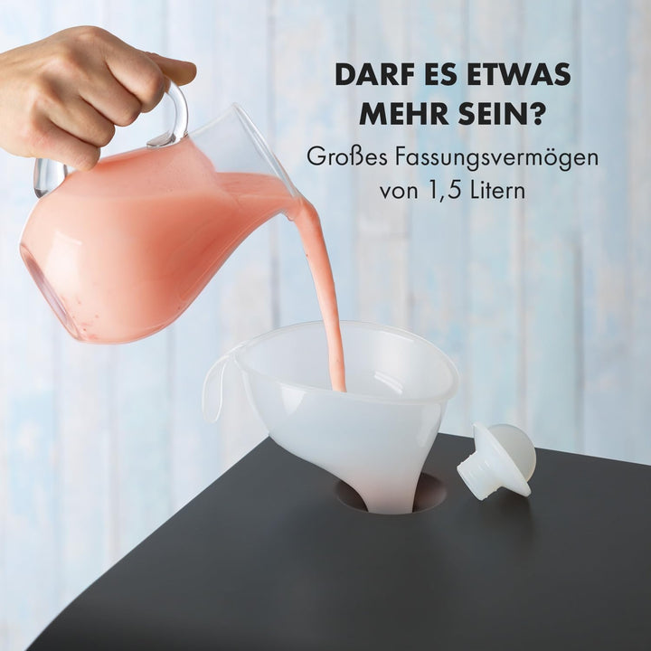 Klarstein Sweet Sundae - Eiscrememaschine, 1,5 Liter, mitselbstkühlendem Kompressor, 200 Watt, Ausga