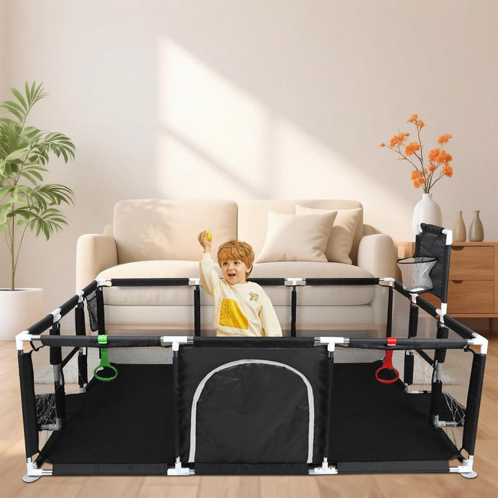 Laufstall Baby, Indoor &amp; Outdoor Laufgitter Baby Grosse xxl Sicherheitsspielplatz Schutzgitter für K
