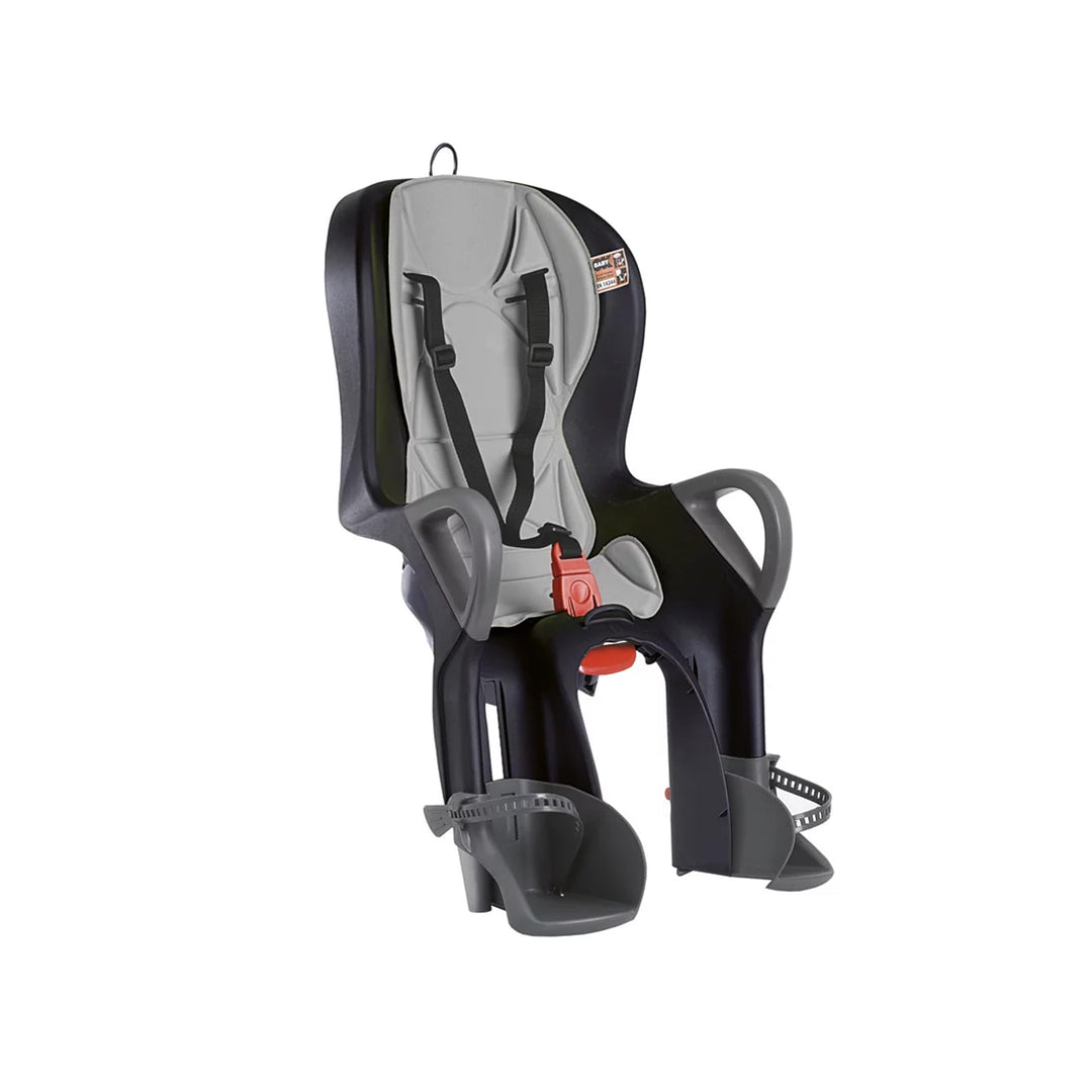 OKBABY 10+ - Fahrradsitz hinten für Kinder bis 22 kg mit Liegefunktion - Schwarz und Grau, Schwarz u