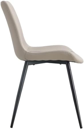 Esszimmerstühle 4er Set Kunstleder – Polsterstuhl mit breiter Sitzfläche & Rückenlehne, ergonomisch,