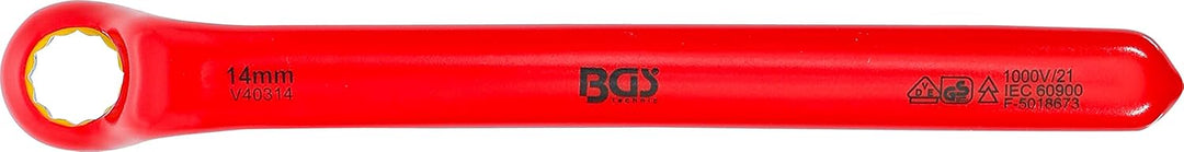 BGS 72014 | VDE-Einringschlüssel | tief gekröpft | SW 14 mm, SW 14 mm
