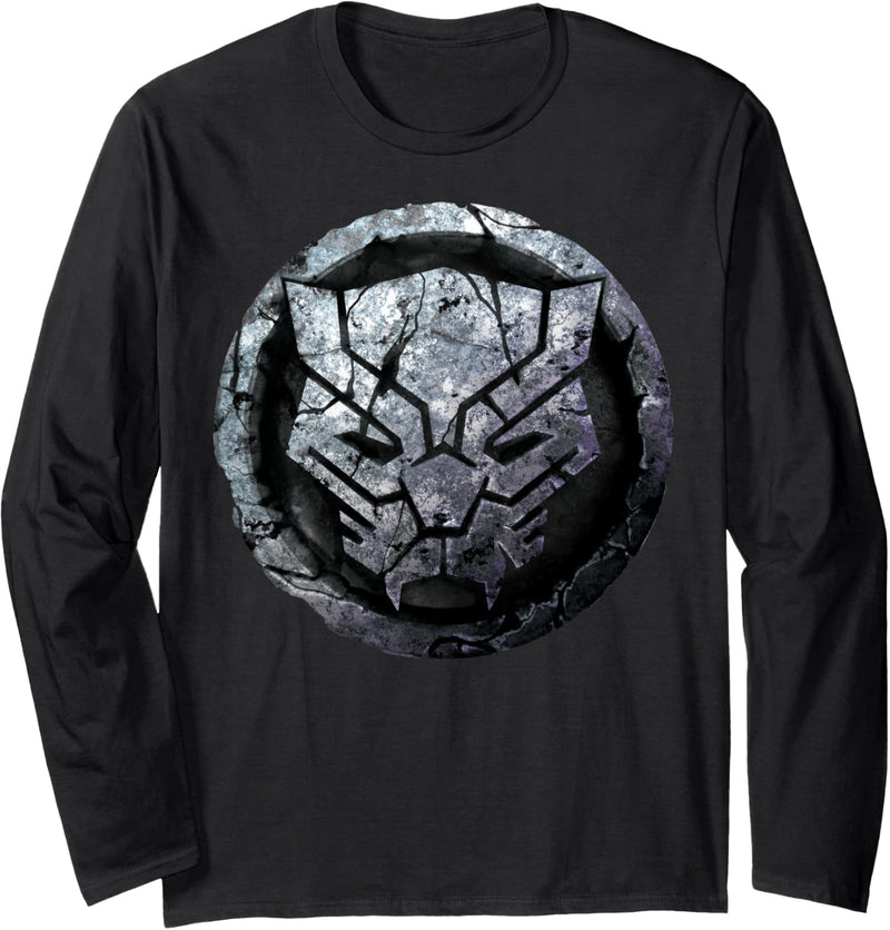 Marvel Black Panther Stone Symbol Langarmshirt