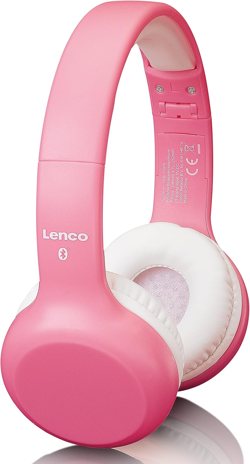 Lenco HPB-110 Kinder Bluetooth Kopfhörer Bluetooth 5.0-85db ,250mAh Freisprechfunktion Micro USB fal