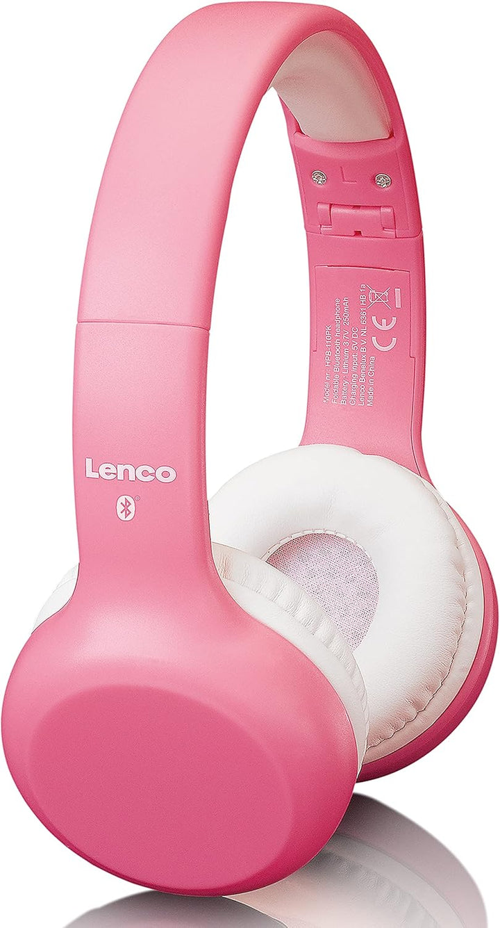 Lenco HPB-110 Kinder Bluetooth Kopfhörer Bluetooth 5.0-85db ,250mAh Freisprechfunktion Micro USB fal