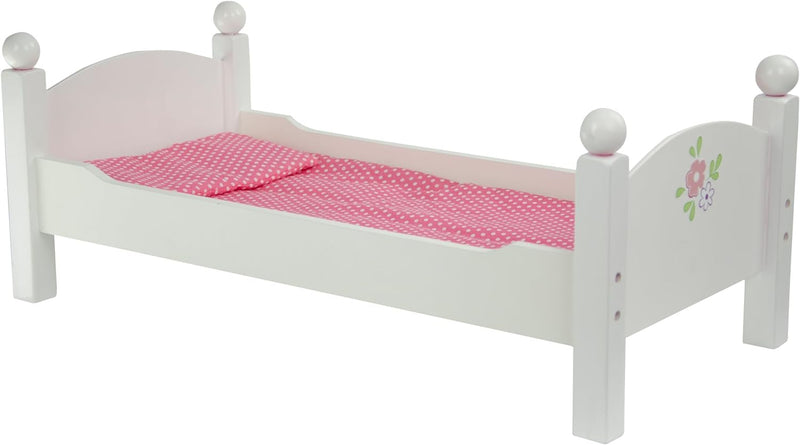 Etagenbett Puppenbett aus Holz Puppenzubehör Puppen-Möbel Olivias World TD-0095A Weiss, Weiss