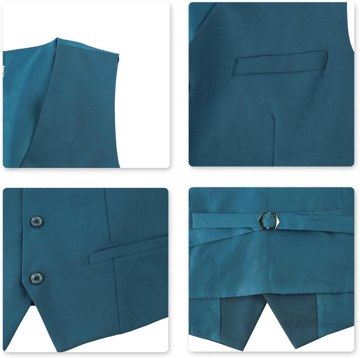 YOUTHUP Herren Anzug Slim Fit 3 Teilig Anzüge für Hochzeit Business Herrenanzug Sakko Anzughose West