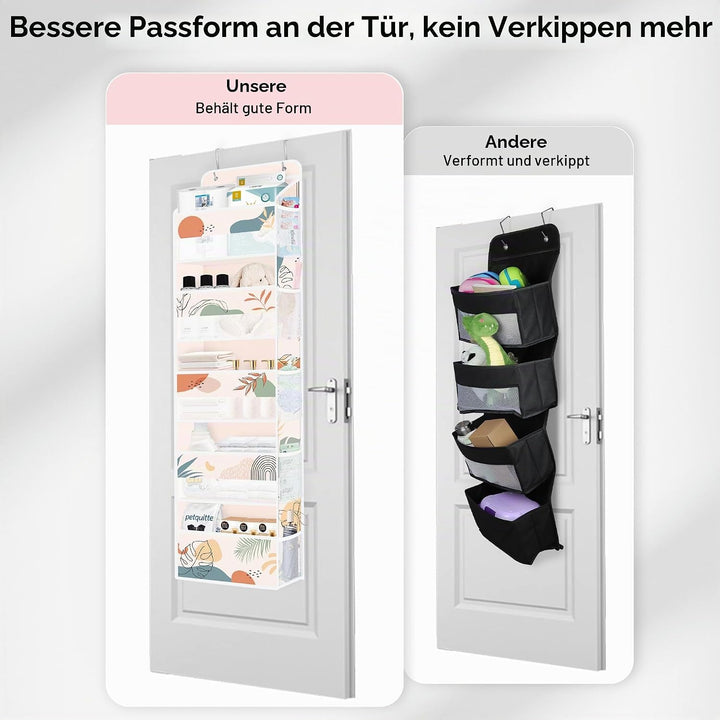 Clastyle Böhmisch Tür Hängeaufbewahrung Blätter Hängeorganizer für Camping Bad Schrank Schlafzimmer