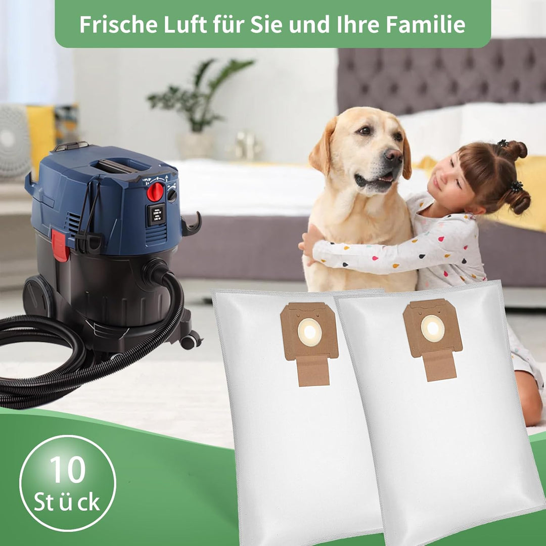 10 Staubsaugerbeutel für GAS 35 L AFC/L SFC+/M AFC Bosch Professional Beutel