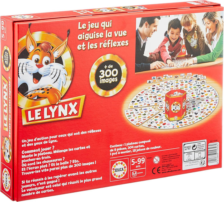 Educa - 15346 - Jeu de Société Éducatif - Le Lynx 300 Images - Edition 2012, 300 images