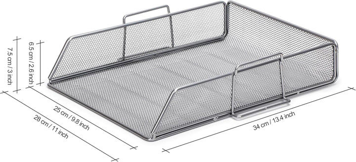 EXERZ Briefablagen 4tlg/ Papiersortierer/Schreibtisch multifunktionaler Organiser/Dateihalter für Bü