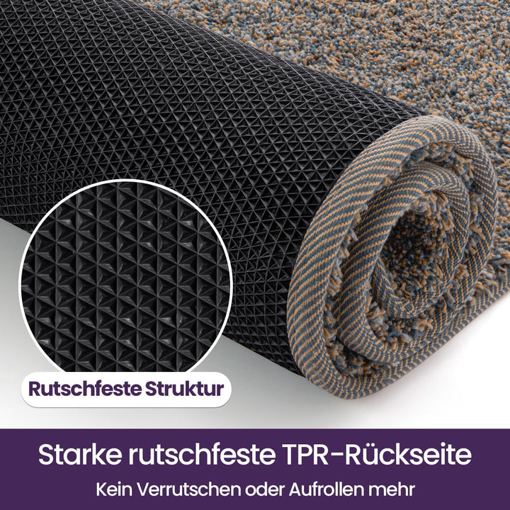 DEXI Fussmatte Innen 80 x 120 cm, rutschfeste Schmutzfangmatte, Maschinenwaschbare Fussmatte, Saugst