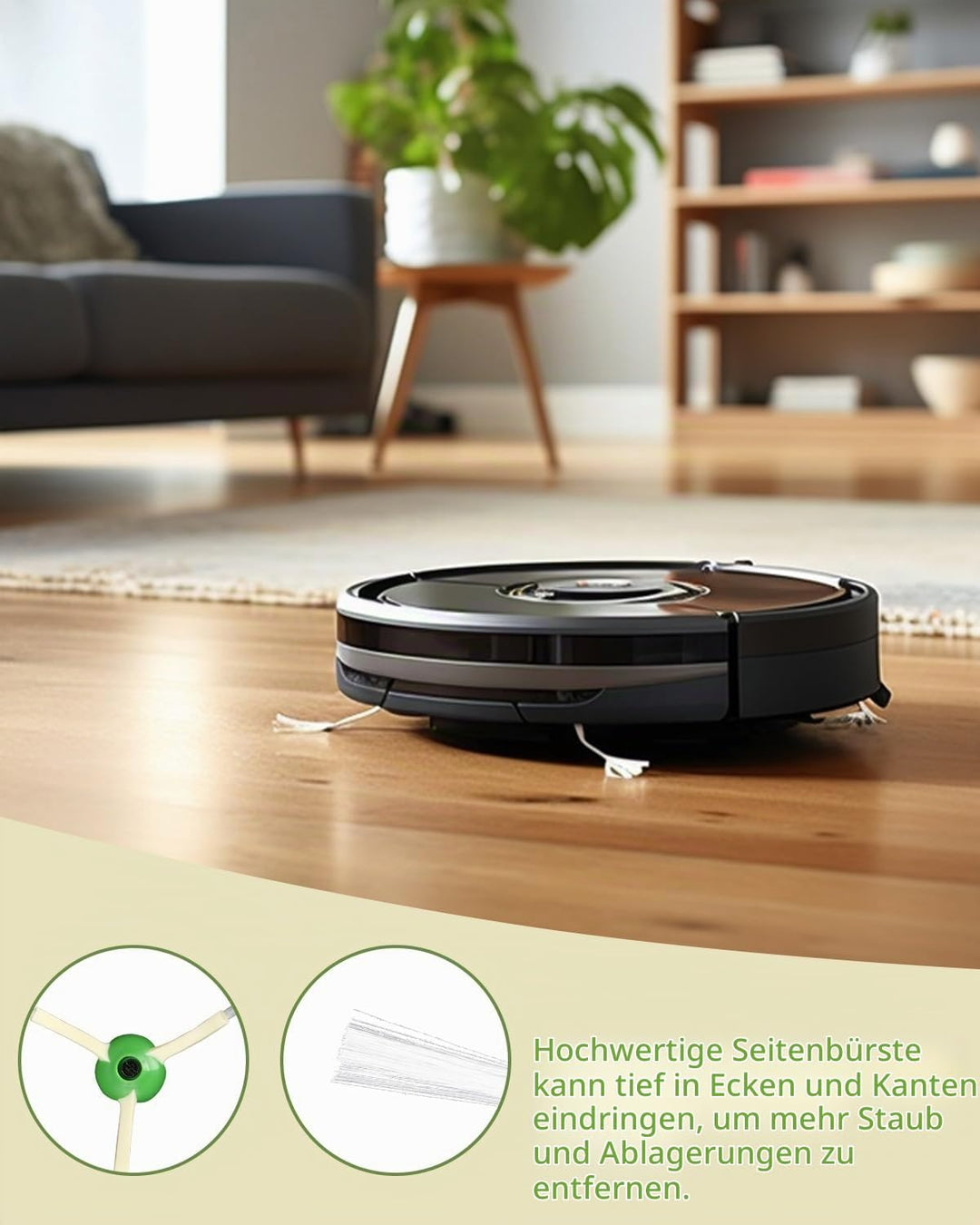 SOBEAU Zubehörset für iRobot Roomba i7 i7+ i3 i3+ i4 i4+ j7 j7+ i8 i8+ E5 E6 Staubsauger, Bürsten Er