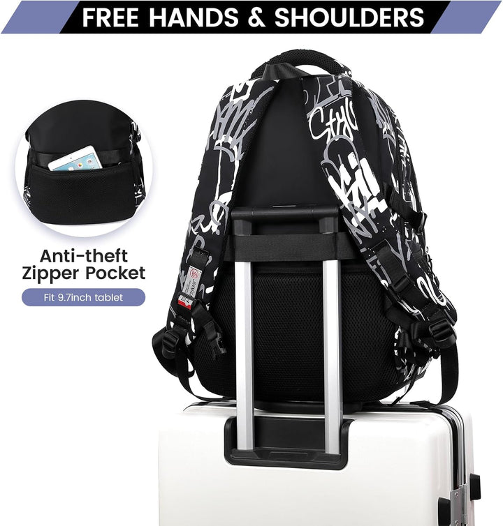 Amythe Schulrucksack Teenager Rucksack für Jungen - Wasserdichter Casual Daypack, Schulranzen Ideal
