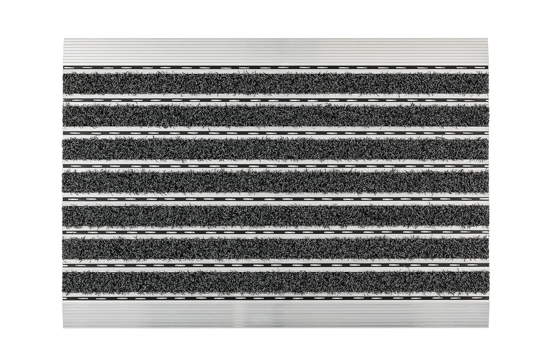 ASTRA Fussmatten – anthrazit – Aluminiumrahmen – sehr robust – feiner oder grober Struktur – Türmatt