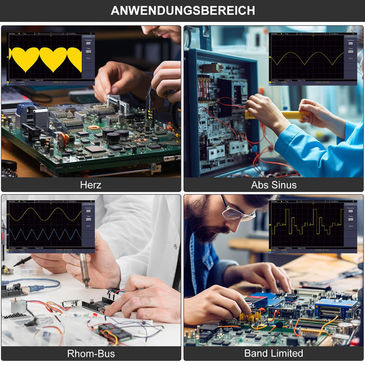 HANMATEK 2 in1 DOS1102S Digitales Speicheroszilloskop mit integriertem Wellenformgenerator, 110MHz B