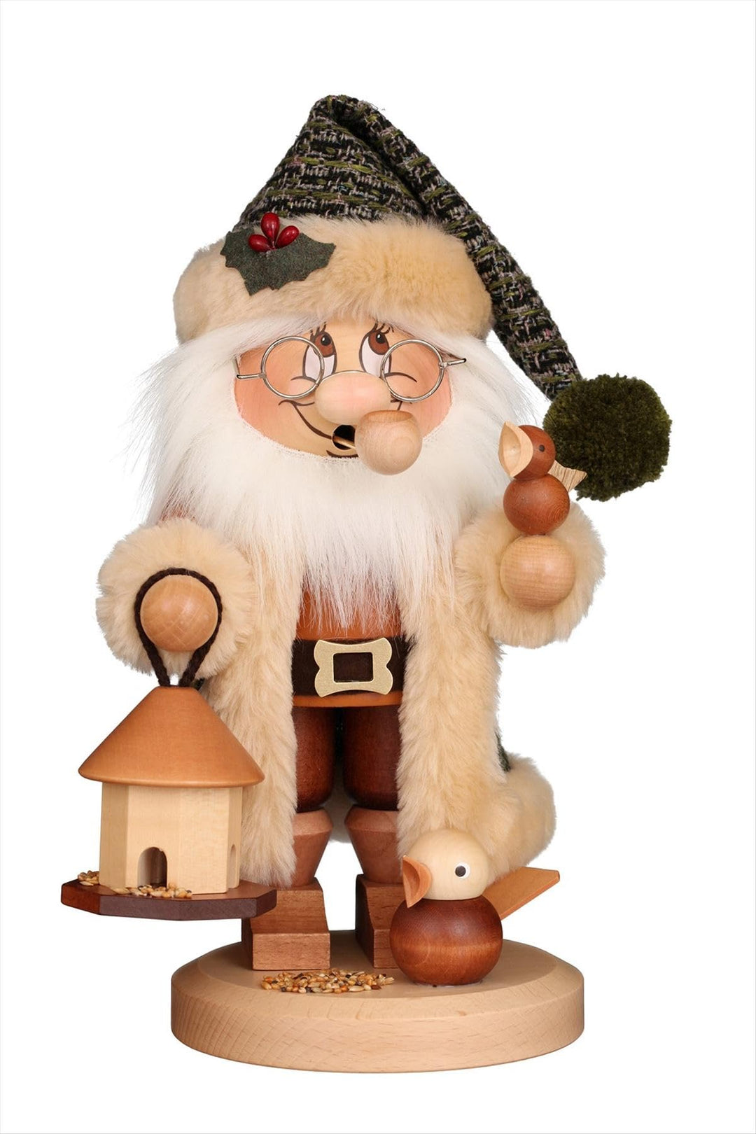 Christian Ulbricht Räuchermännchen Wichtel Weihnachtsmann Vogelfütterung - 29,5 cm
