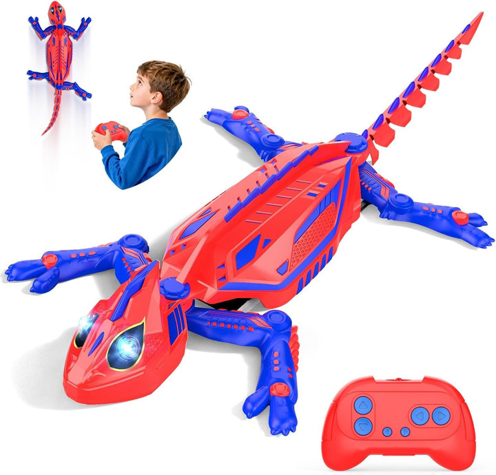 Mieryd Gecko Wandflitzer, Eidechse Wand Klettern mit LED Augen, Interaktives Roboter Kinder Spielzeu