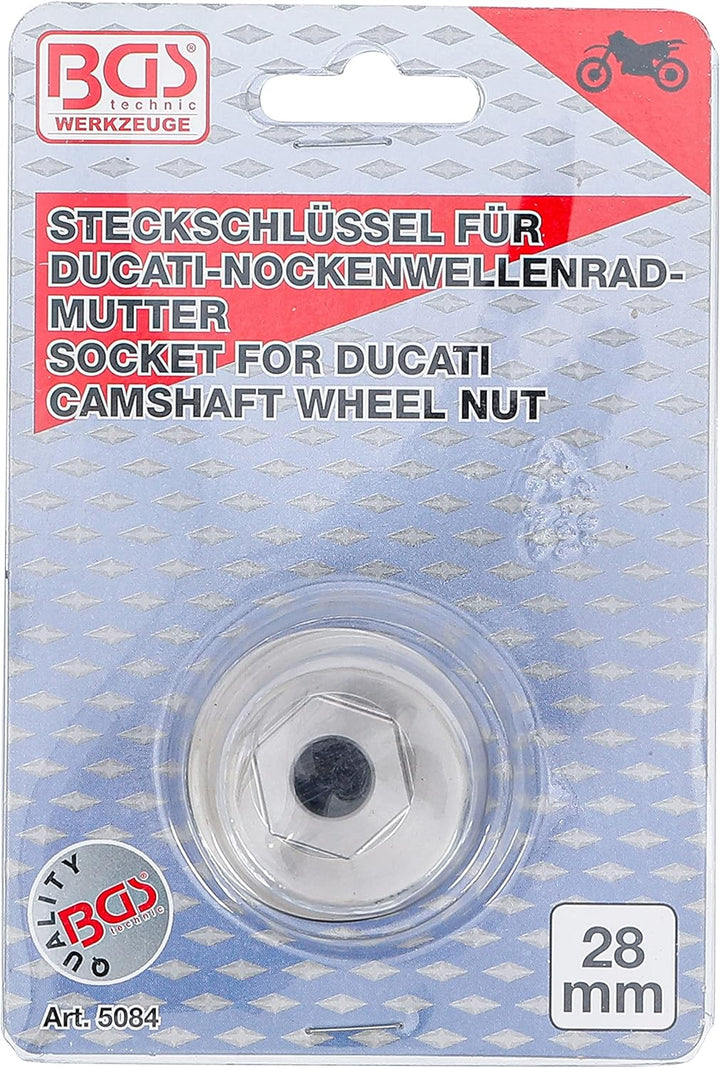 BGS 5084 | Spezial-Einsatz | für Ducati Nockenwellenradmuttern | 28 mm