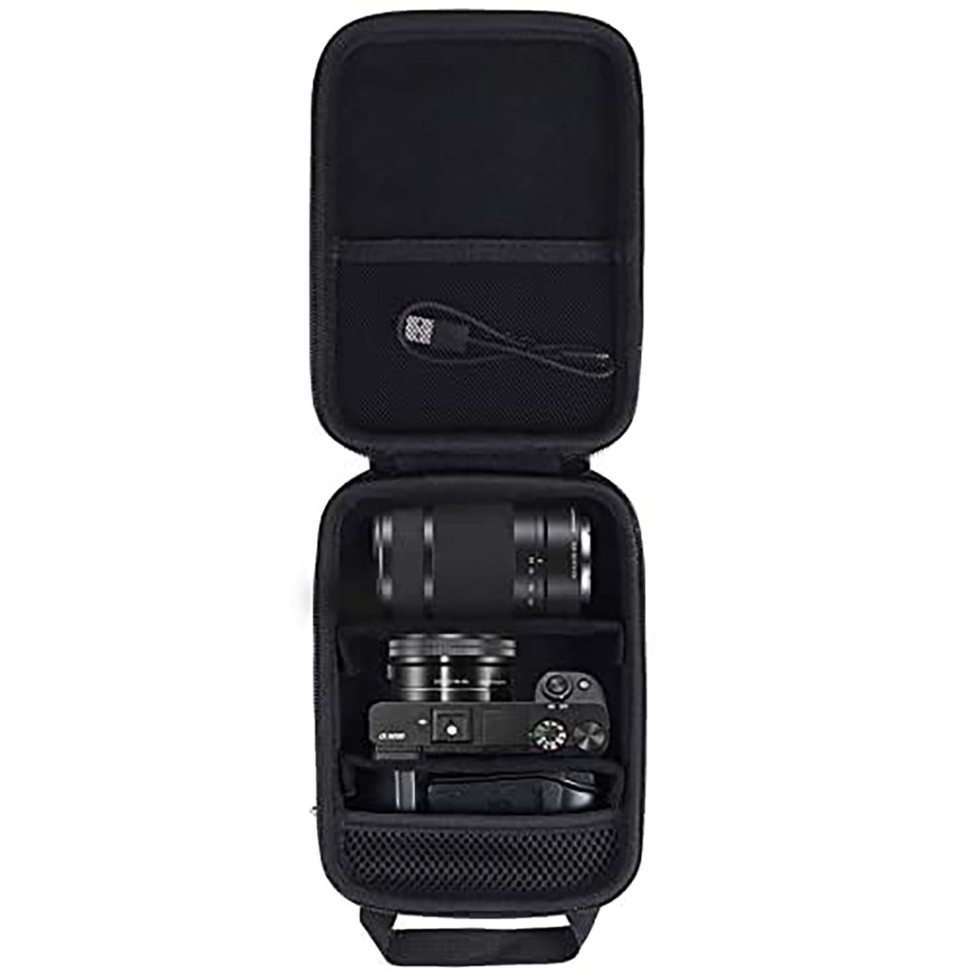 Aenllosi Harte Hülle Tasche für Sony Alpha 6000 6300 6400 6500 6700 Systemkamera, schwarz (Nur Tasch