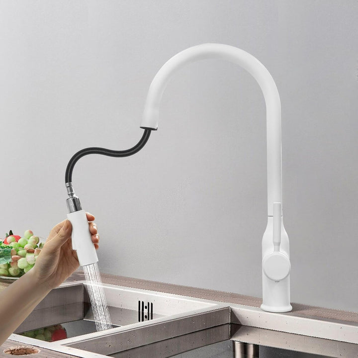Wasserhahn Küche Waschtischarmatur Bad Mischbatterie Badarmatur Zwei Sprühfunktionen Küchenarmatur 3