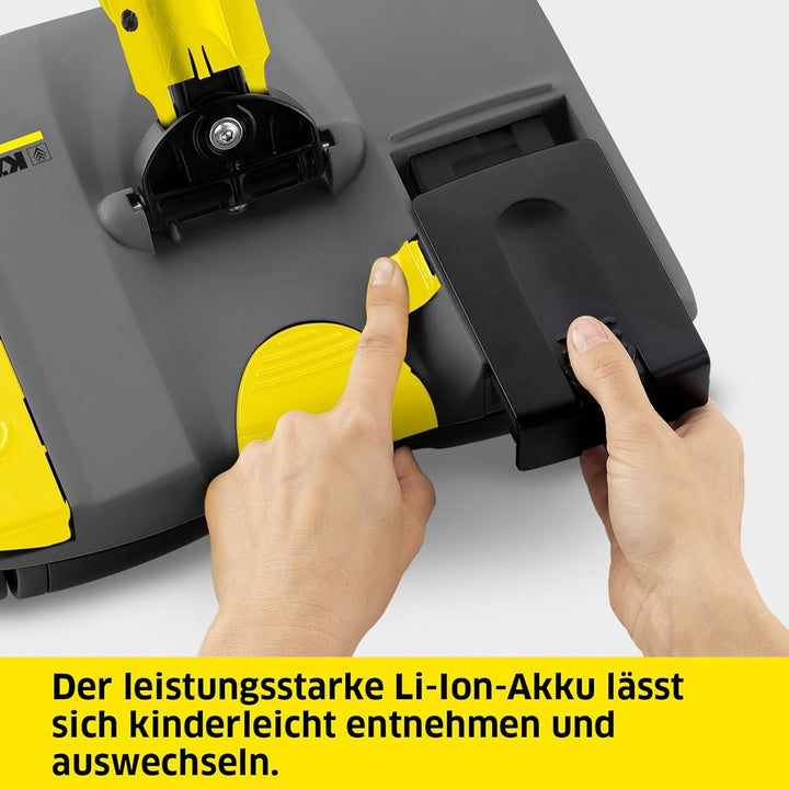 Kärcher Elektrobesen EB 30/1 Li-Ion, kabellos, für professionelle Anwender, auswechselbare Kehrwalze