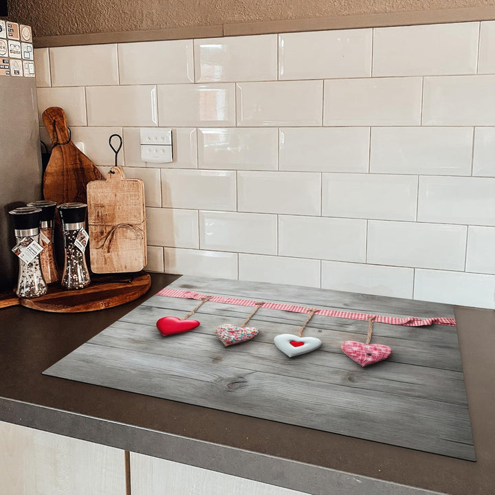 KitchenYeah© Herdabdeckplatte Einteilig Ceranfeld Abdeckplatte für | 71x52 cm - Induktionsschutz Cer