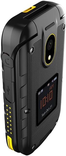 Flip-Telefon Klapphandy Hammer DIG LTE 4G Robustes, 2 Bildschirme, simlock-Free, Dual-SIM, kein Vert