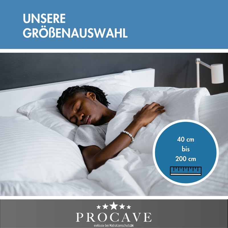 PROCAVE Bettkeil mit Bezug aus Silver Protect-Doppeltuch | Breite: 70 cm x T: 45 cm x H: 15/1 cm | M