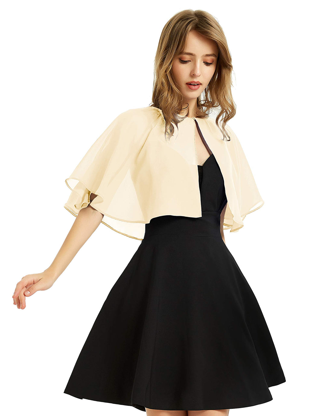 BUCUXE Weicher Chiffon-Schal für Damen, für Abendkleid, Hochzeit, Umhang, Bolero, Überwurf Einheitsg