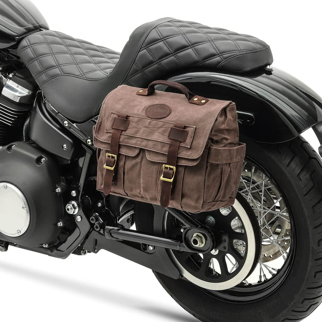 2X Seitentasche für Royal Enfield Interceptor 650 CV1 braun