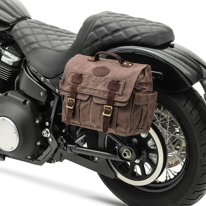 2X Seitentasche für Royal Enfield Interceptor 650 CV1 braun