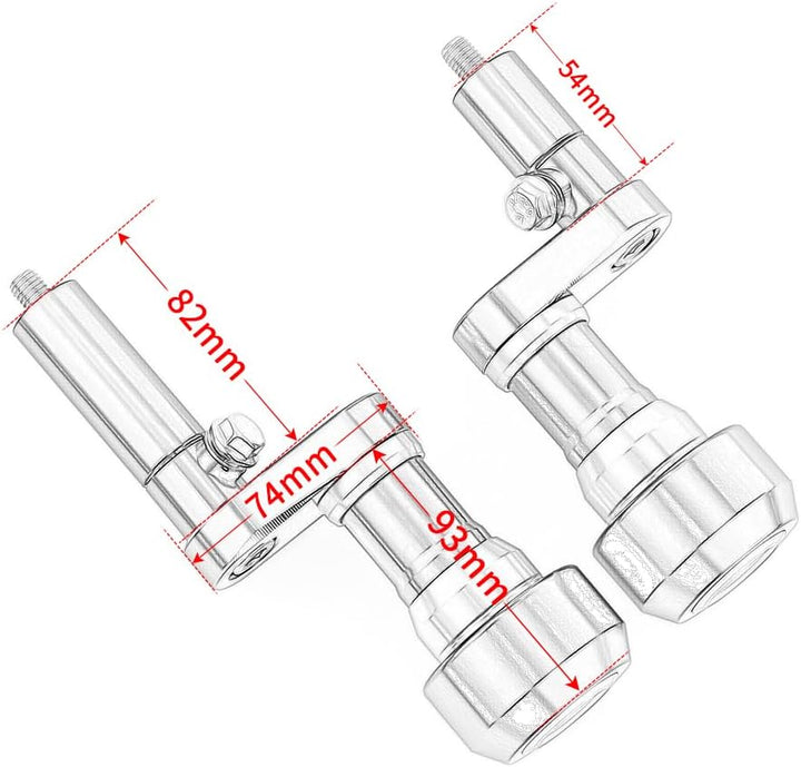 Modeer Motorrad Sturzpads Rahmen Slider Sturzschutz zubehör Für Ka.wasaki Ninja 400 2018-2024 / Z400