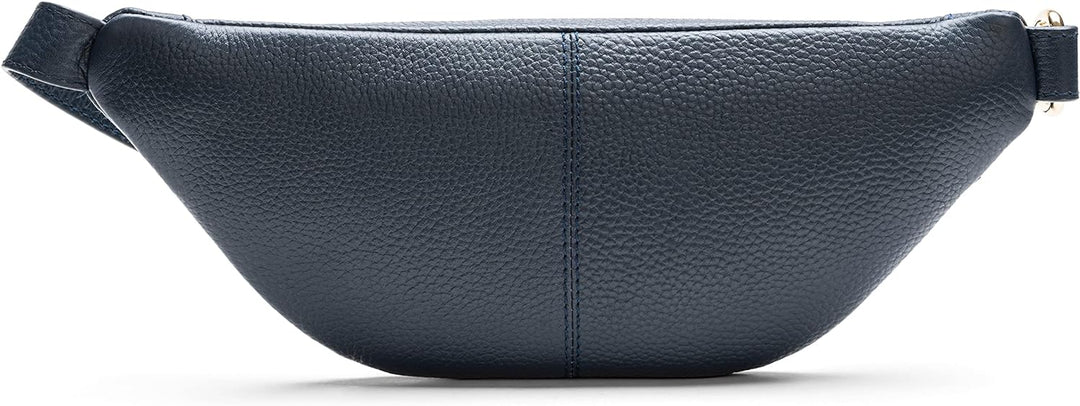 Lazarotti Bologna Leder Gürteltasche Damen | längenverstellbarer Tragegurt | grosse Bauchtasche 31 c